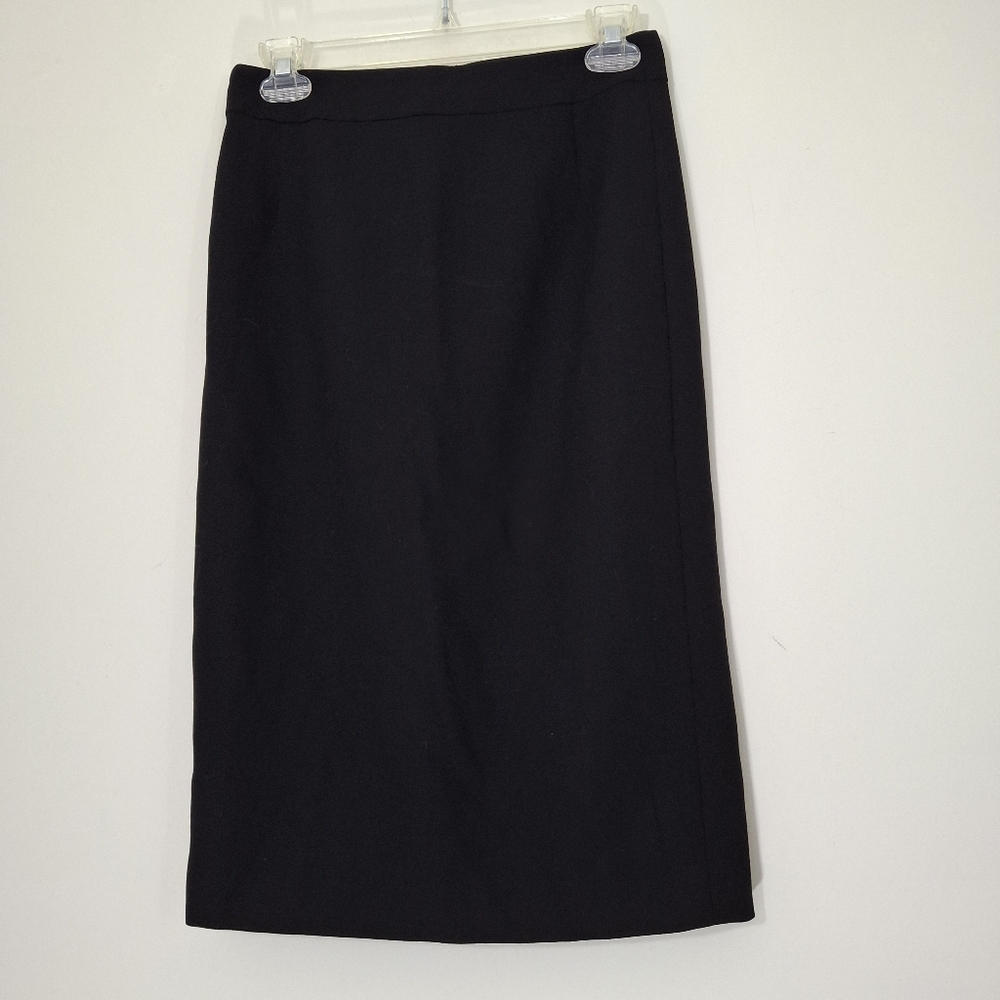 J. Crew Black Pencil Skirt